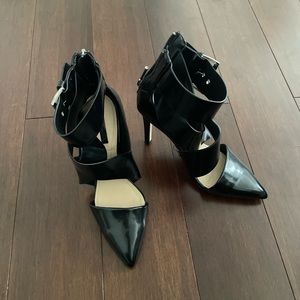 Zara pointed toe black heels size 37, us 7.5